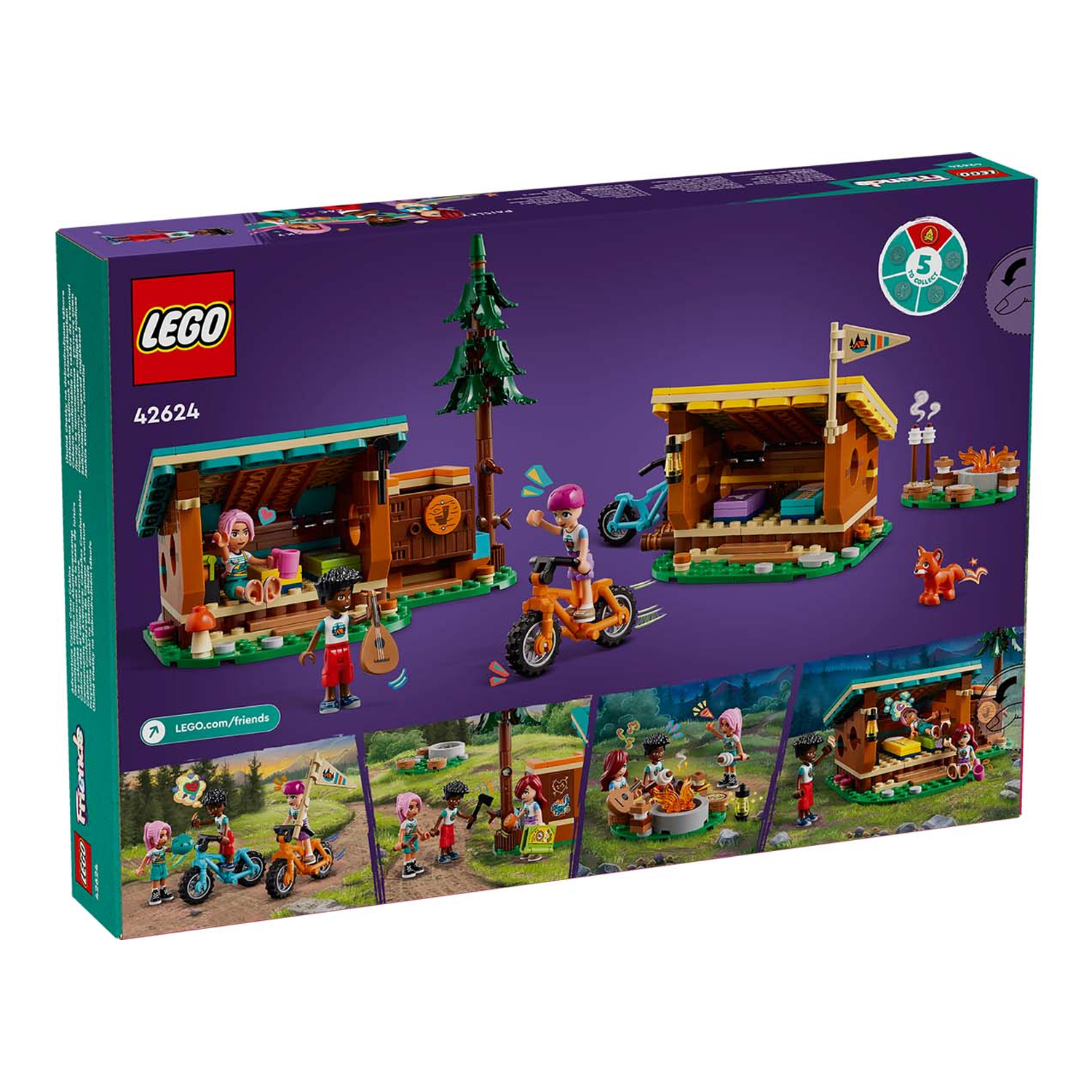 Конструктор детский LEGO Friends Уютные домики в летнем лагере - фото 11