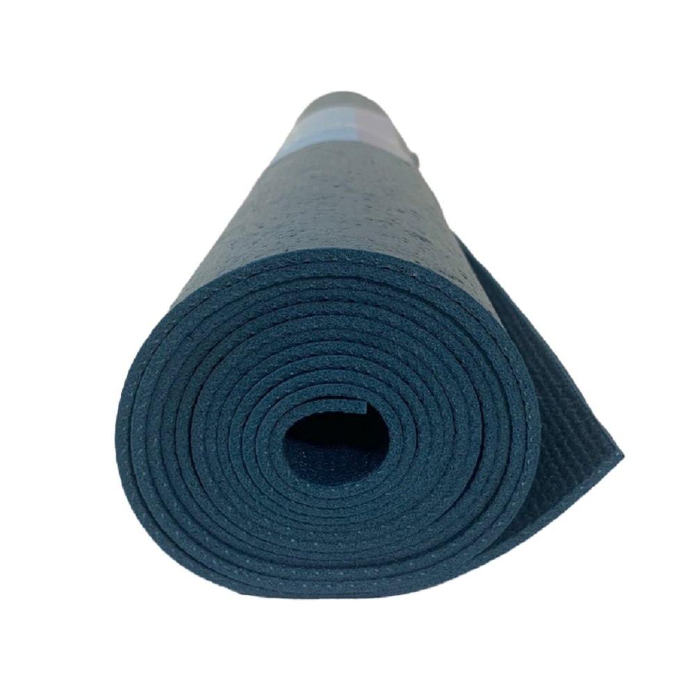 Коврик для спорта и фитнеса Ramayoga Puna Pro синий размер 185x60x0.45 см - фото 3