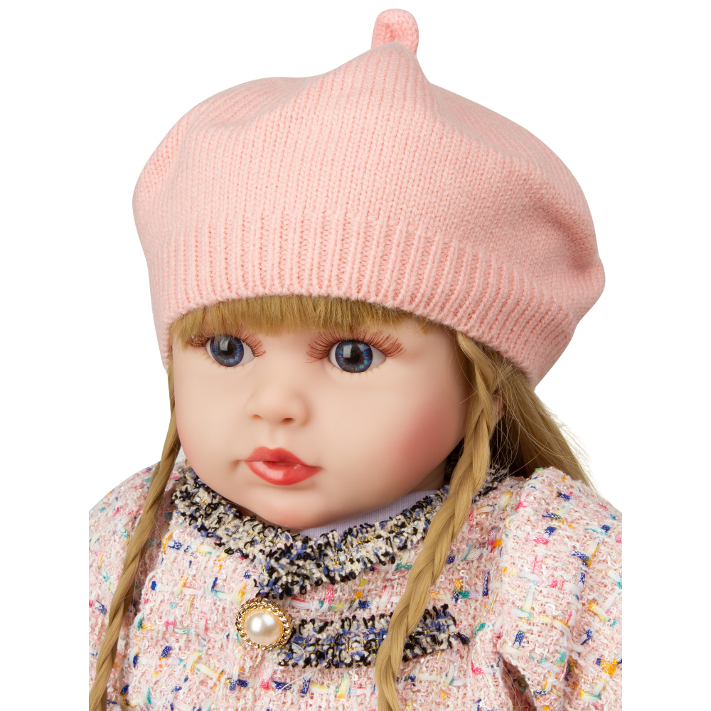 Кукла Реборн Блондинка NRAVIZA Детям Мягконабивная 60 см с одеждой и аксессуарами NR0095 - фото 17