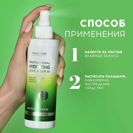 Спрей для волос KERAPROOF термозащитный для ухода и укладки кудрявых волос с киноа и кератином 200 мл