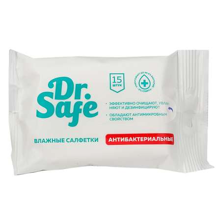 Салфетки влажные DR.SAFE антибактериальные с ромашкой 15шт