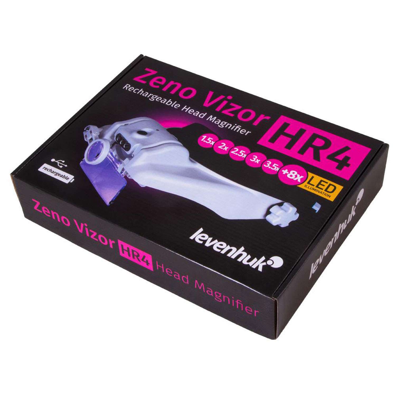 Лупа налобная Levenhuk Zeno Vizor HR4 с аккумулятором - фото 14