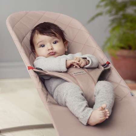 Кресло-шезлонг BabyBjorn Bliss Cotton розовый