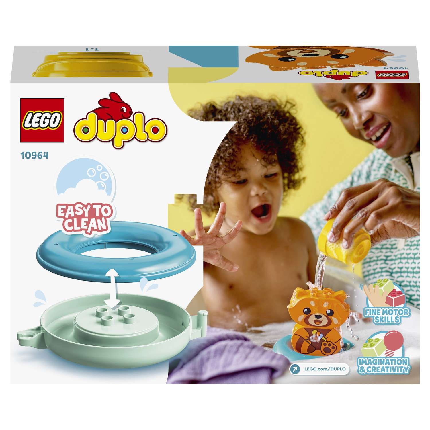 Конструктор LEGO DUPLO My First Приключения в ванной Красная панда на плоту 10964 - фото 3