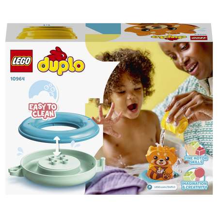 Конструктор LEGO DUPLO My First Приключения в ванной Красная панда на плоту 10964