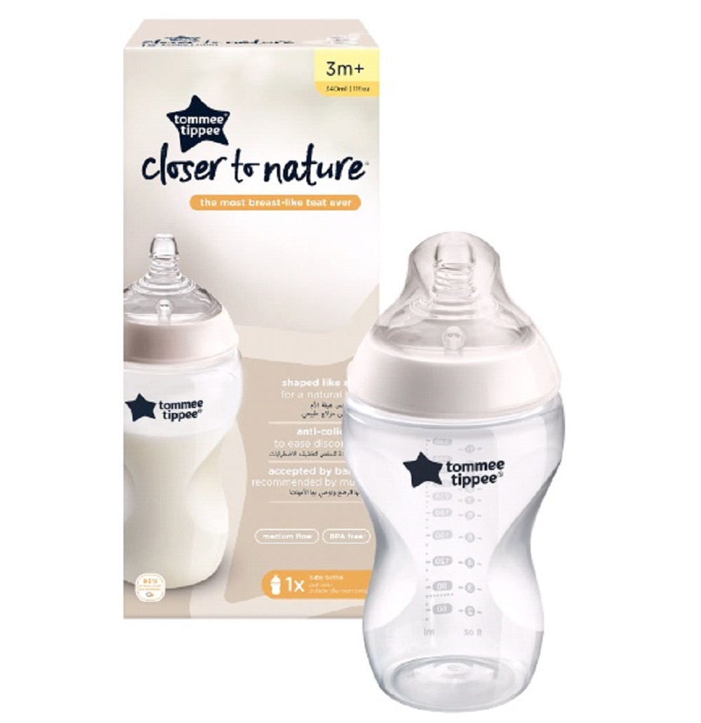 Бутылочка Tommee tippee для кормления Closer to nature 340 мл 3 мес + - фото 2