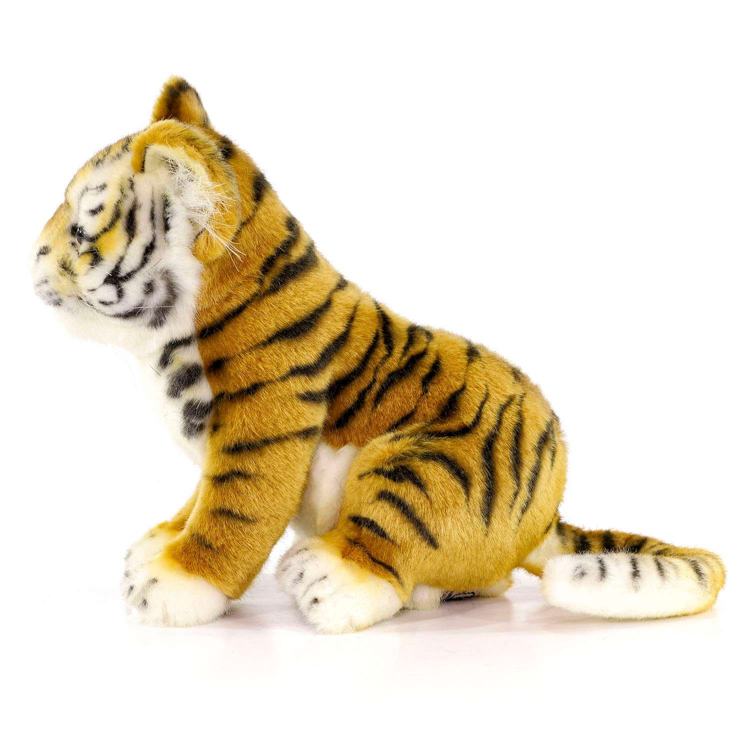 Реалистичная мягкая игрушка HANSA Тигр амурский детёныш 26 см - фото 4