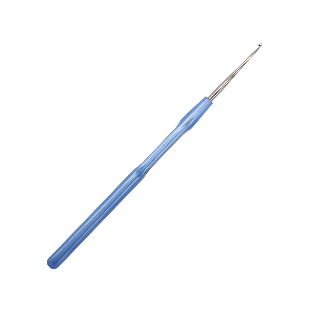 Крючок для вязания Pony из нержавеющей стали с пластиковой ручкой 1.25 мм 14 см 58904 - фото 2