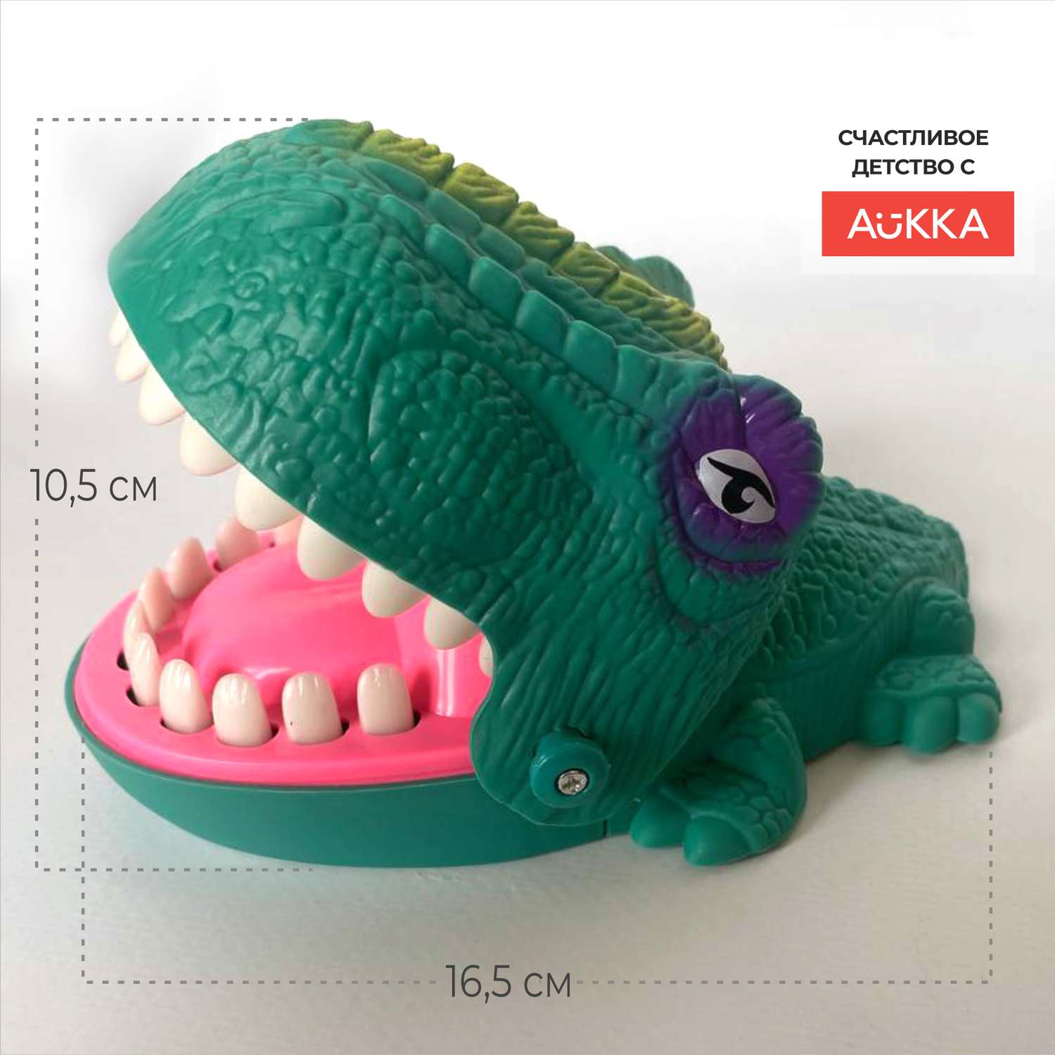 Настольная игра AUKKA динозавр зубастик угадай больной зуб - фото 5