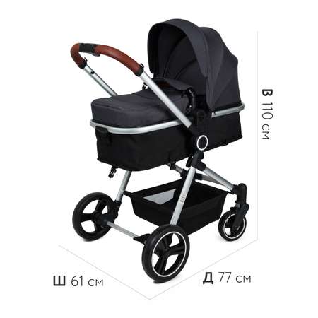 Коляска-трансформер Babyton FlexiRide Black grey