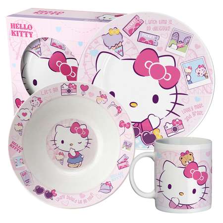 Набор посуды ND Play Hello Kitty 3 предмета в подарочной упаковке 311009