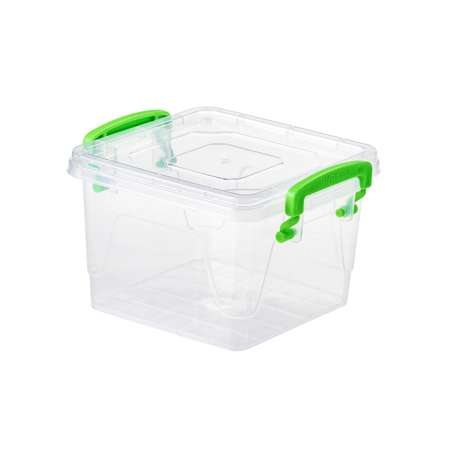 Контейнер elfplast пластиковый Fresh Box прозрачный квадрат 1.2 л 15.9х14.4х10 см