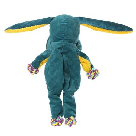Игрушка для собак GiGwi Plush Friendz Заяц с веревкой 33см