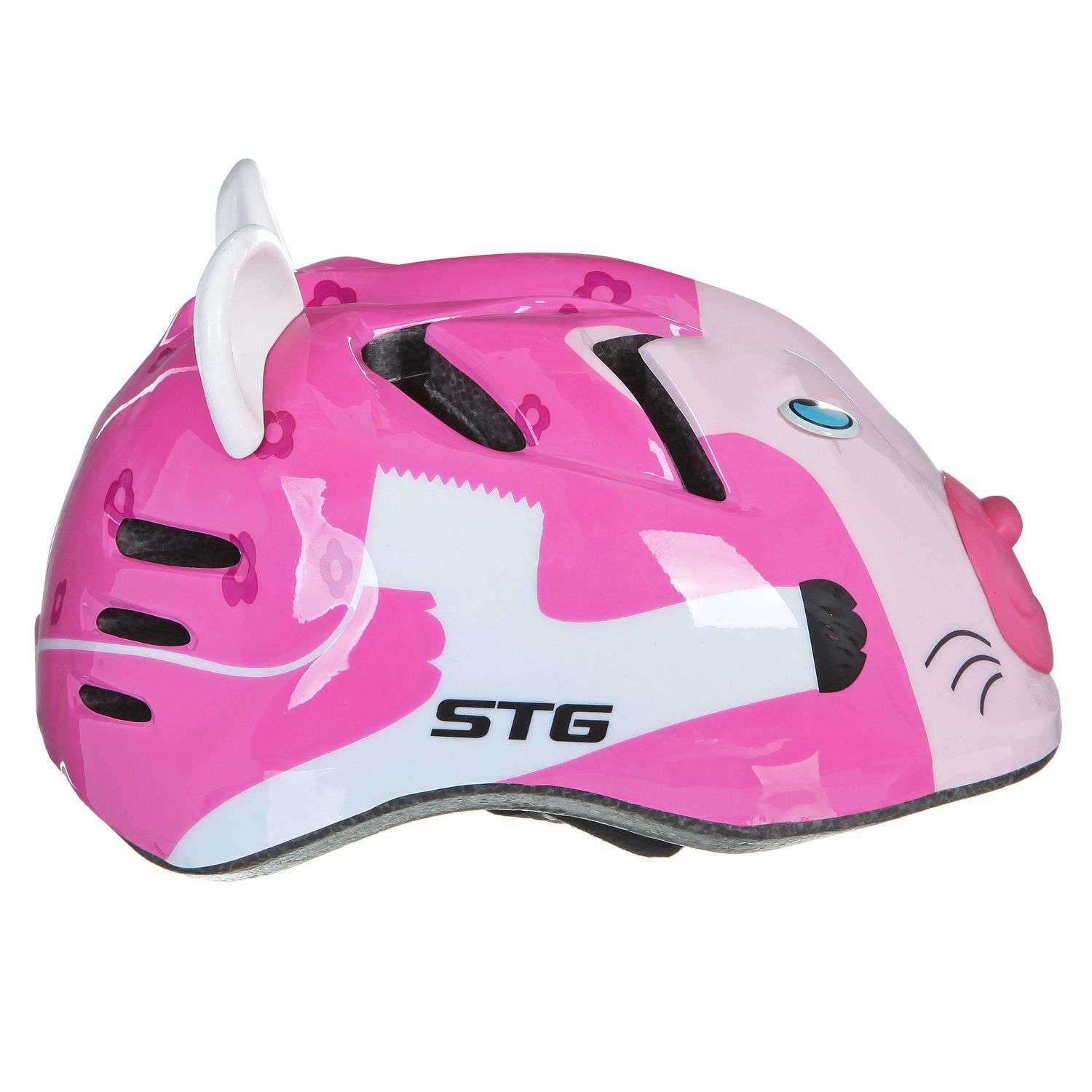 Шлем размер S 48-52см STG MV7-CAT розовый - фото 4