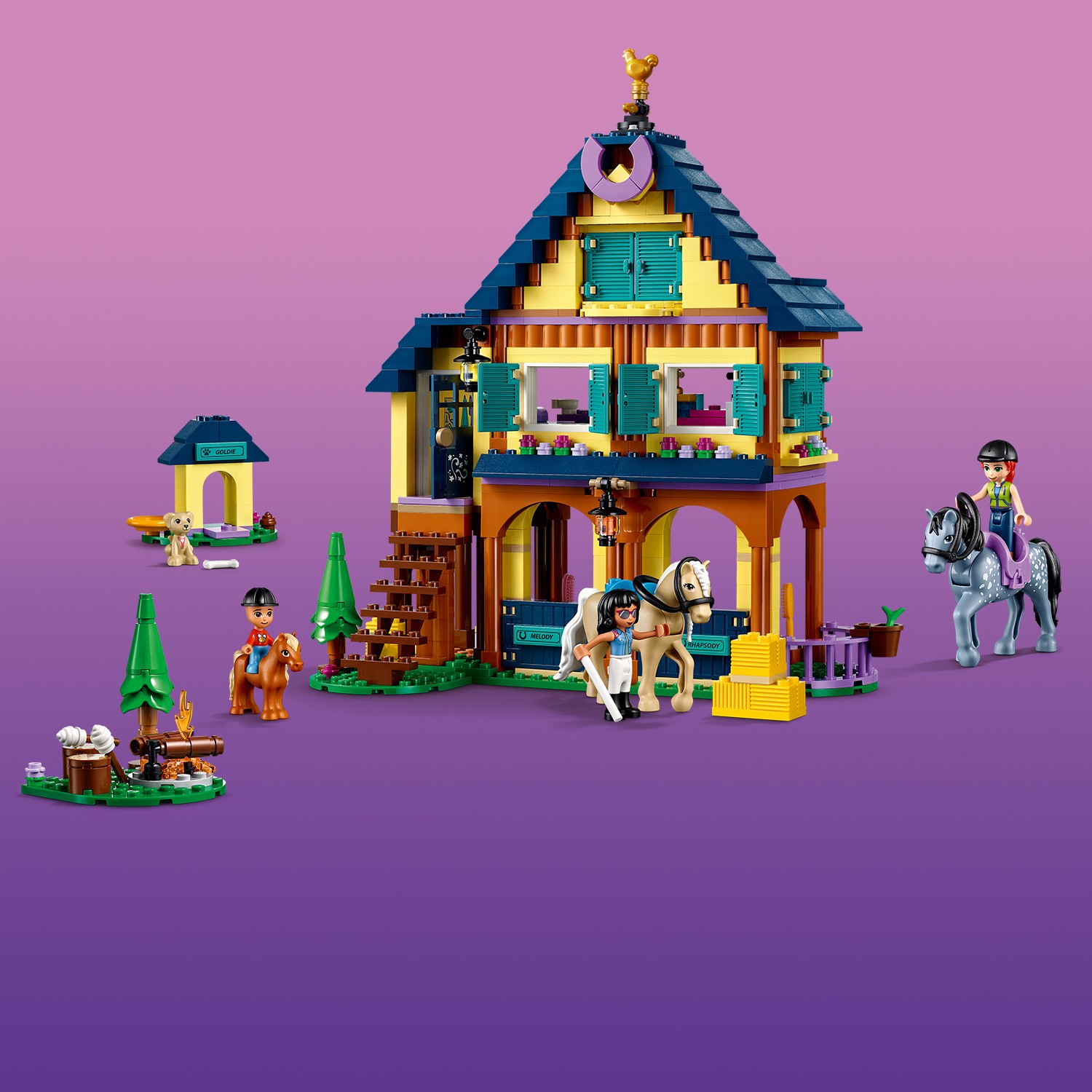 Конструктор LEGO Friends Лесной клуб верховой езды 41683 - фото 4