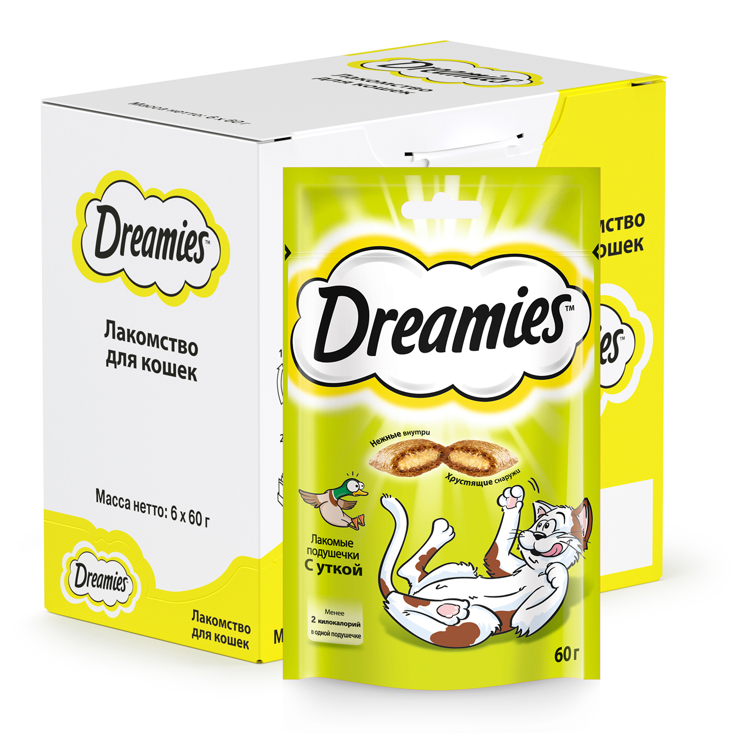 Лакомство для кошек Dreamies 0.06 кг утка (для домашних) - фото 4