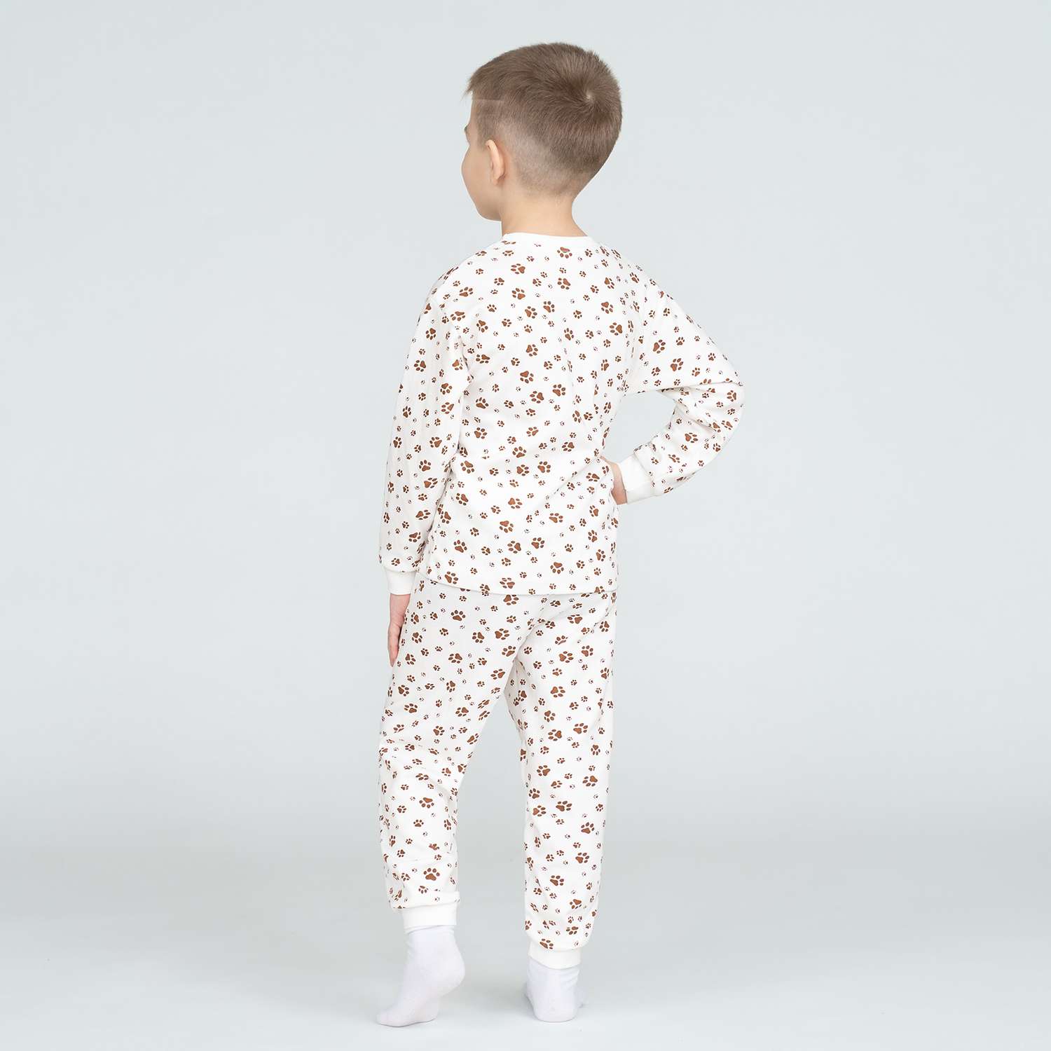 Пижама Утенок 800/1 молочный лапки - фото 15
