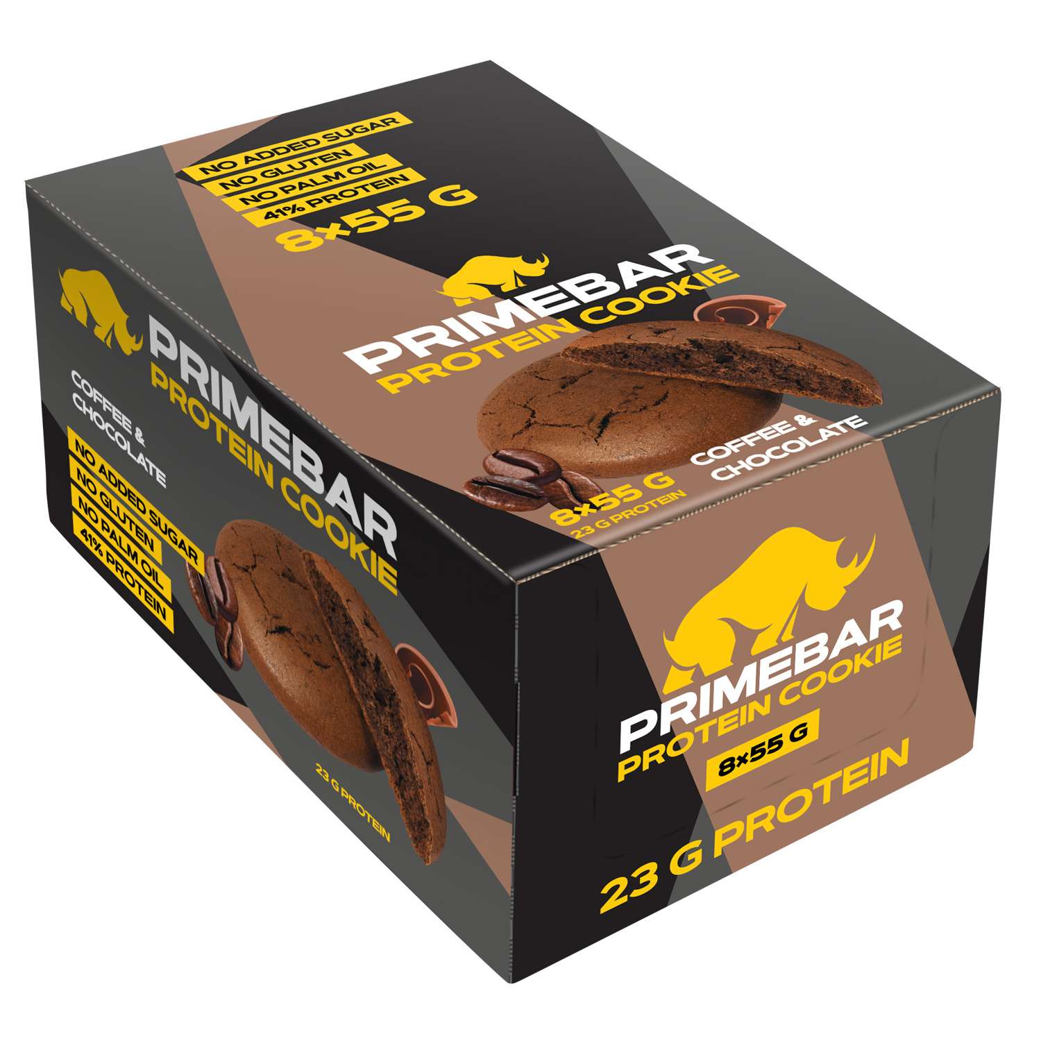 Печенье протеиновое Primebar кофе-шоколад 55г*8шт - фото 1