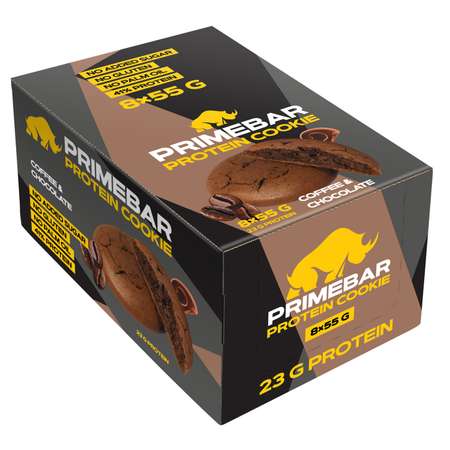 Печенье протеиновое Primebar кофе-шоколад 55г*8шт