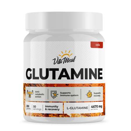 Аминокислота VitaMeal Глютамин кола 250 г