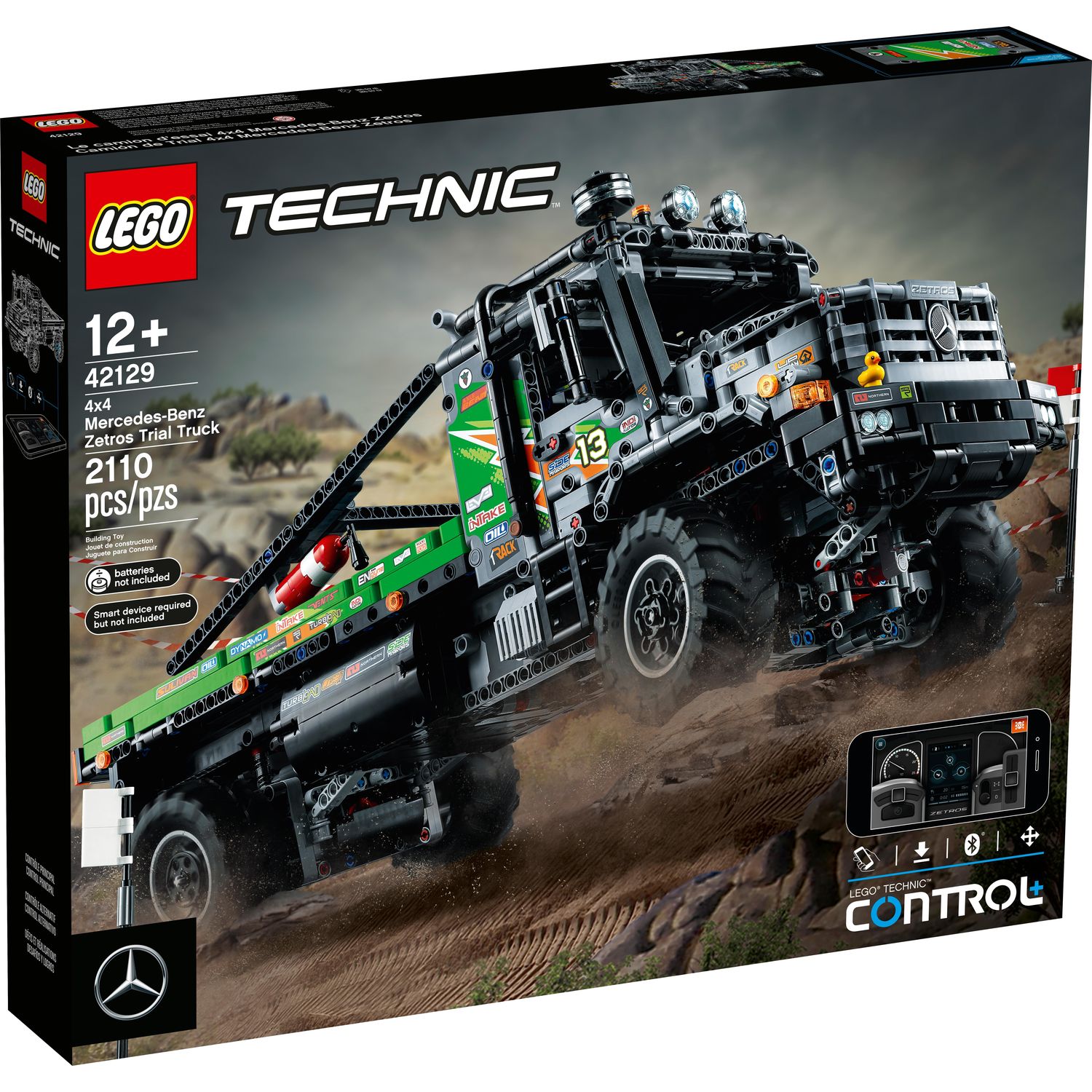 Конструктор LEGO Technic Mercedes-Benz Zetros Trial Truck app-controlled  42129 купить по цене 22999 ₽ в интернет-магазине Детский мир