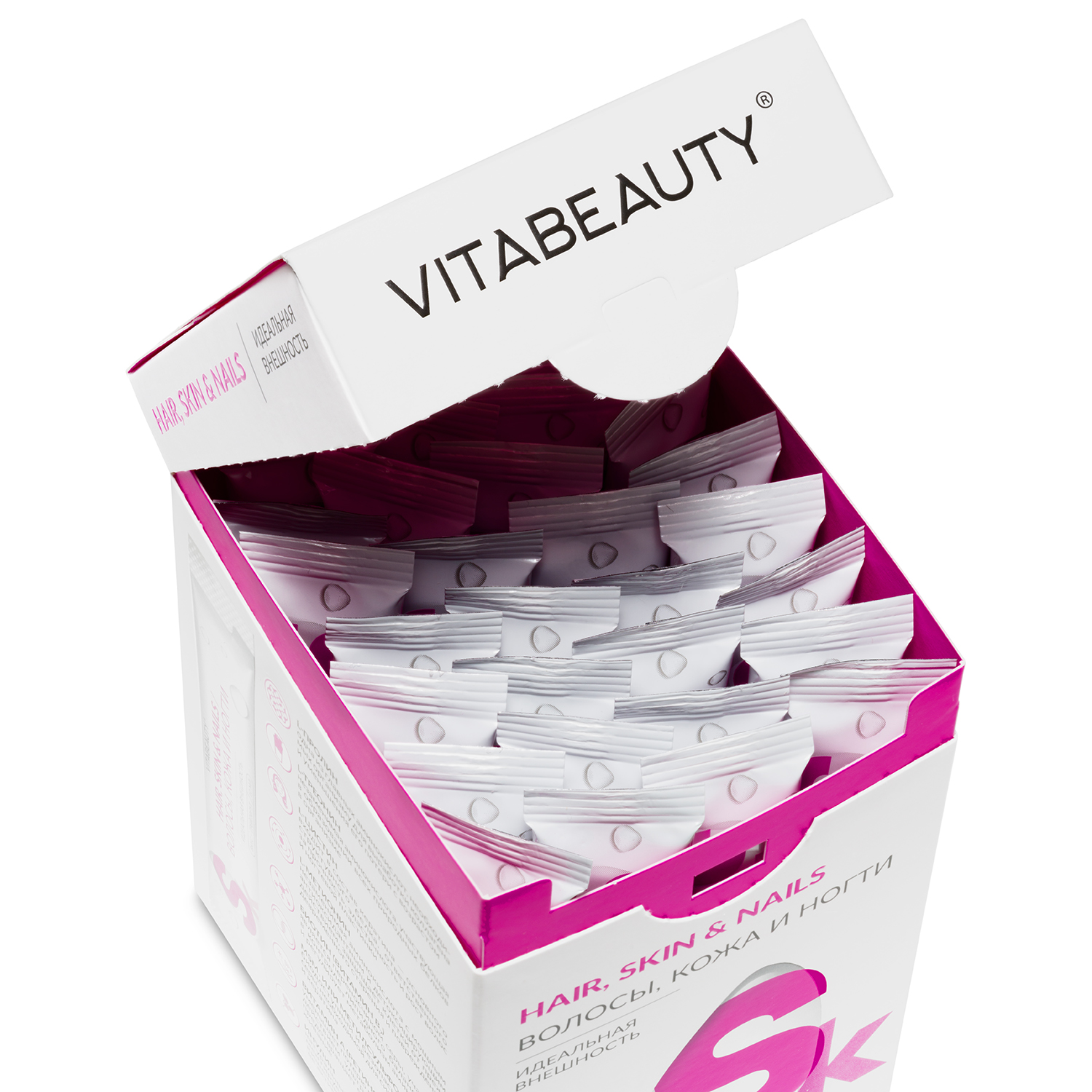 Сироп VITABEAUTY Волосы Кожа и Ногти 30 стиков по 10 мл - фото 4