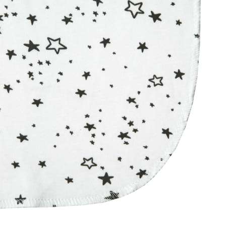 Пеленка трикотажная AmaroBaby Soft Hugs Россыпь звезд белый 120х90 см
