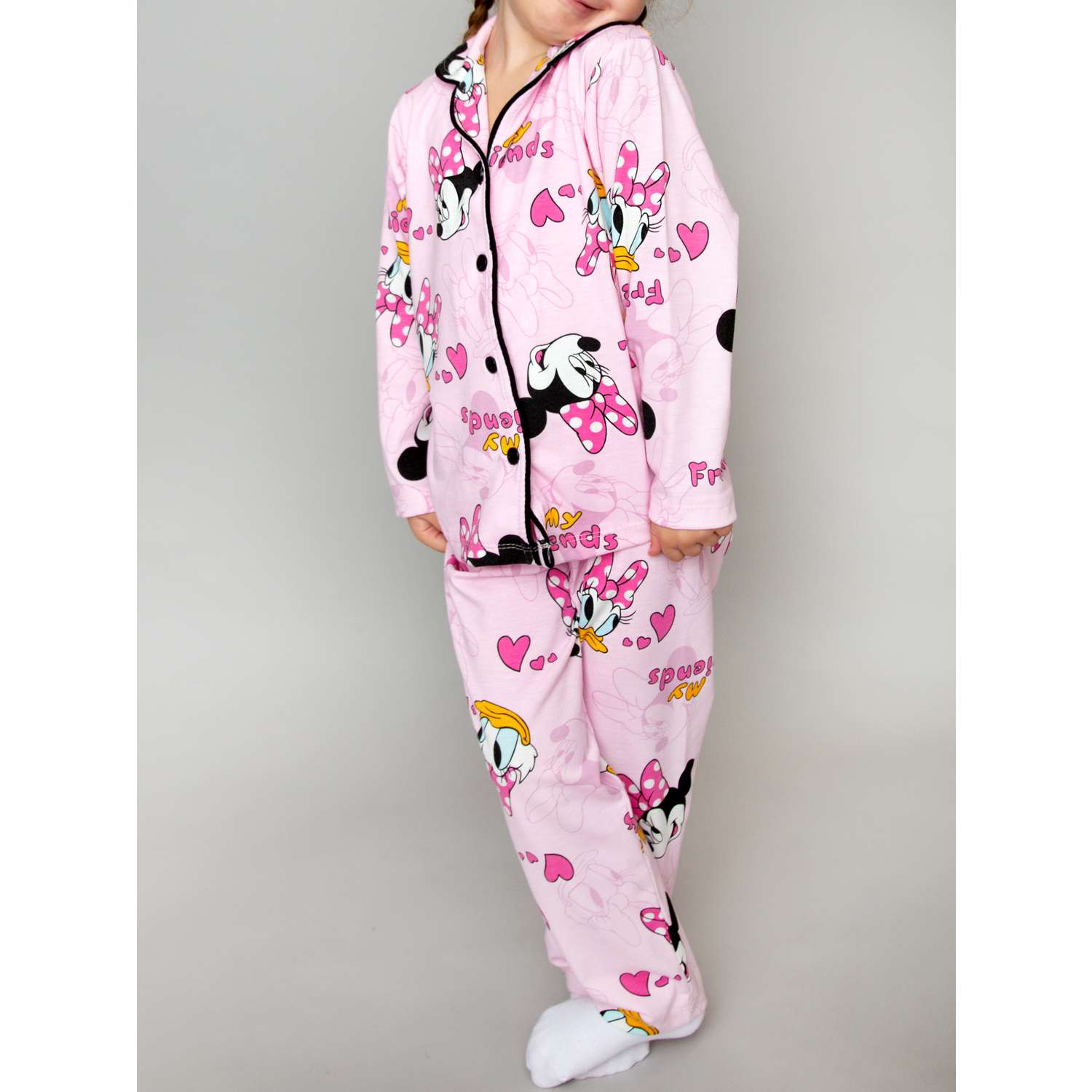 Пижама с маской ПижаМаус розовыедональддаки - фото 8