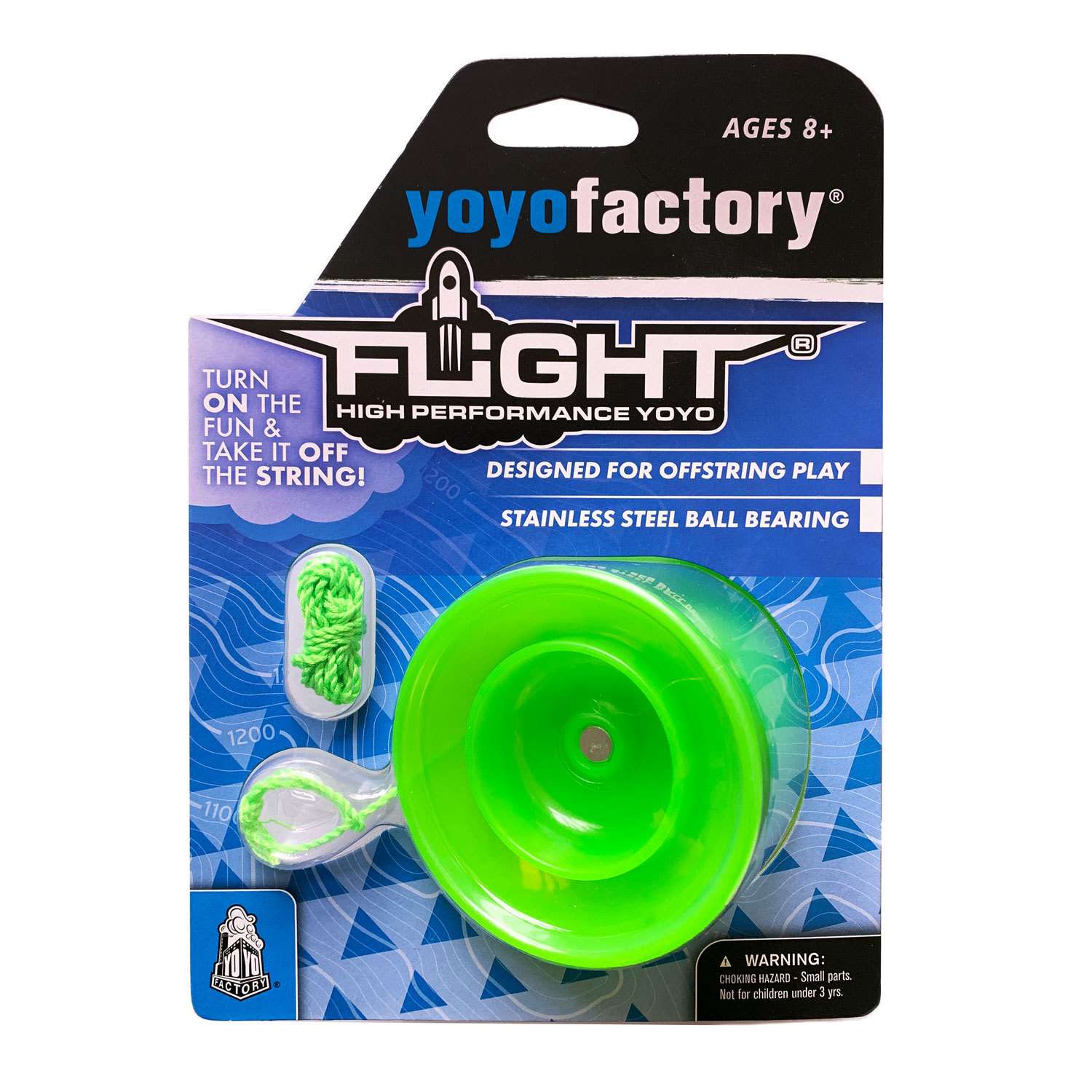 Игра YoYoFactory Йо-Йо Flight Зеленый YYF0009/green - фото 2