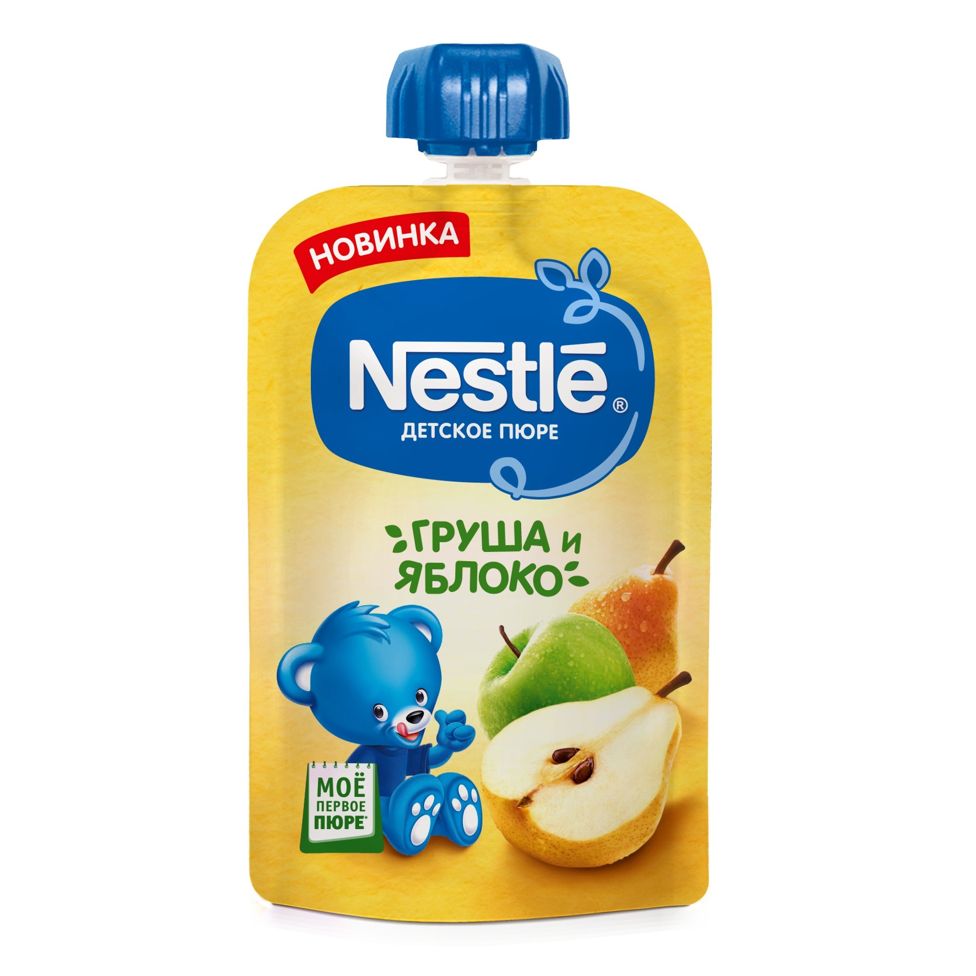 Пюре Nestle груша-яблоко 90г с 5месяцев - фото 1