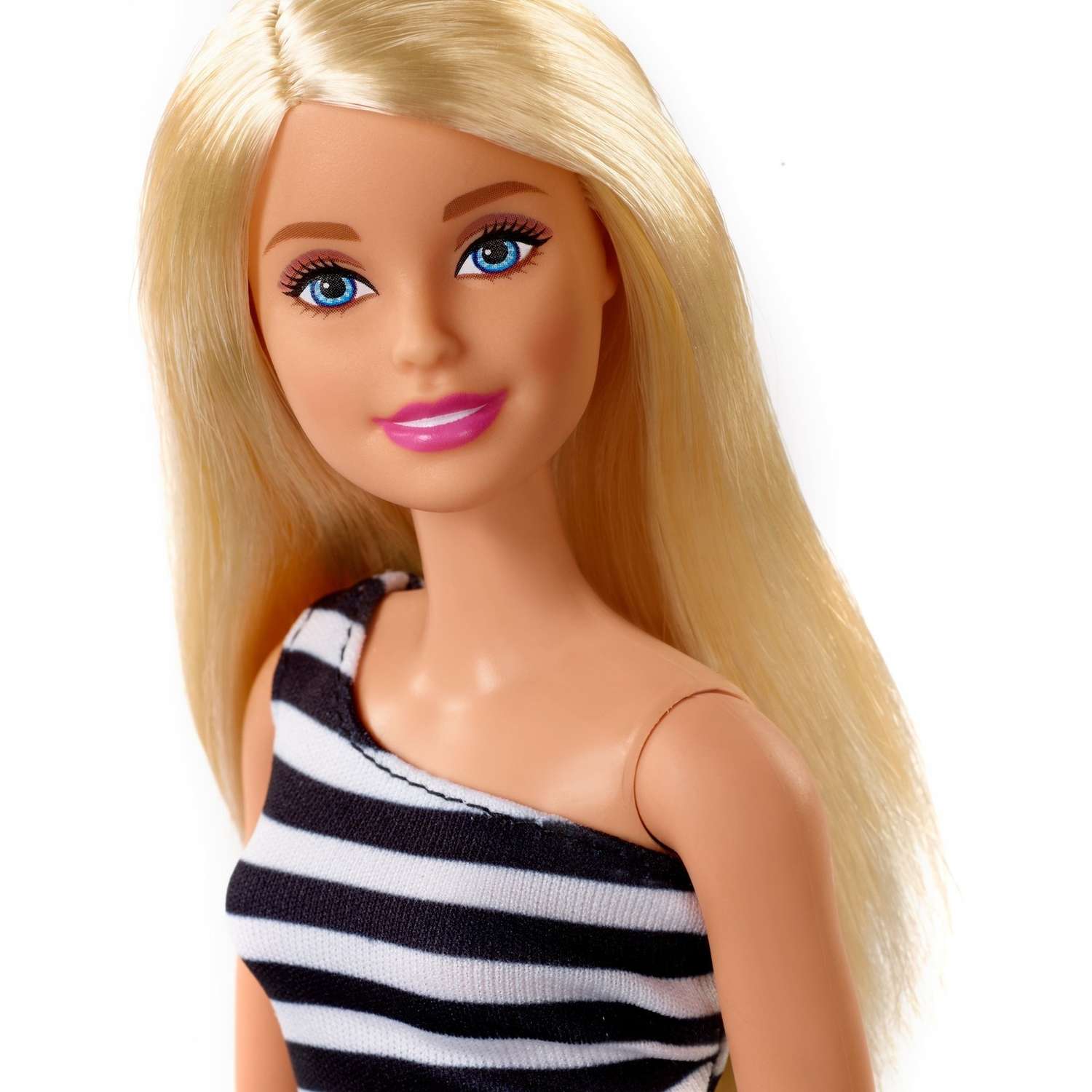 Кукла Barbie Игра с модой в черно-белом платье в полоску FXL68 T7580 - фото 6