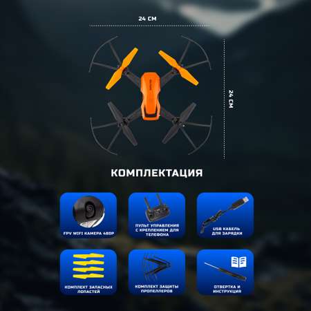 Квадрокоптер SKY PATROL FPV Hiper HQC-0030