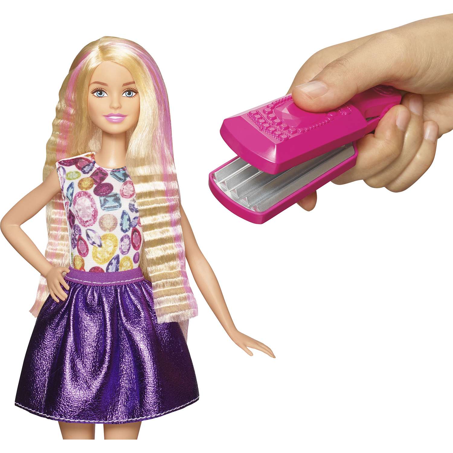 Набор игровой Barbie Цветные локоны DWK49 - фото 6