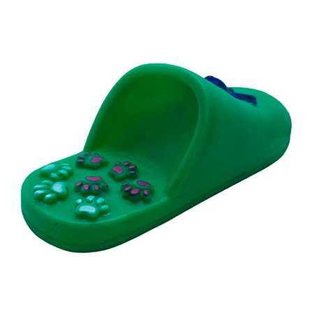 Игрушка для собак Homepet Тапок с пищалкой Зеленый