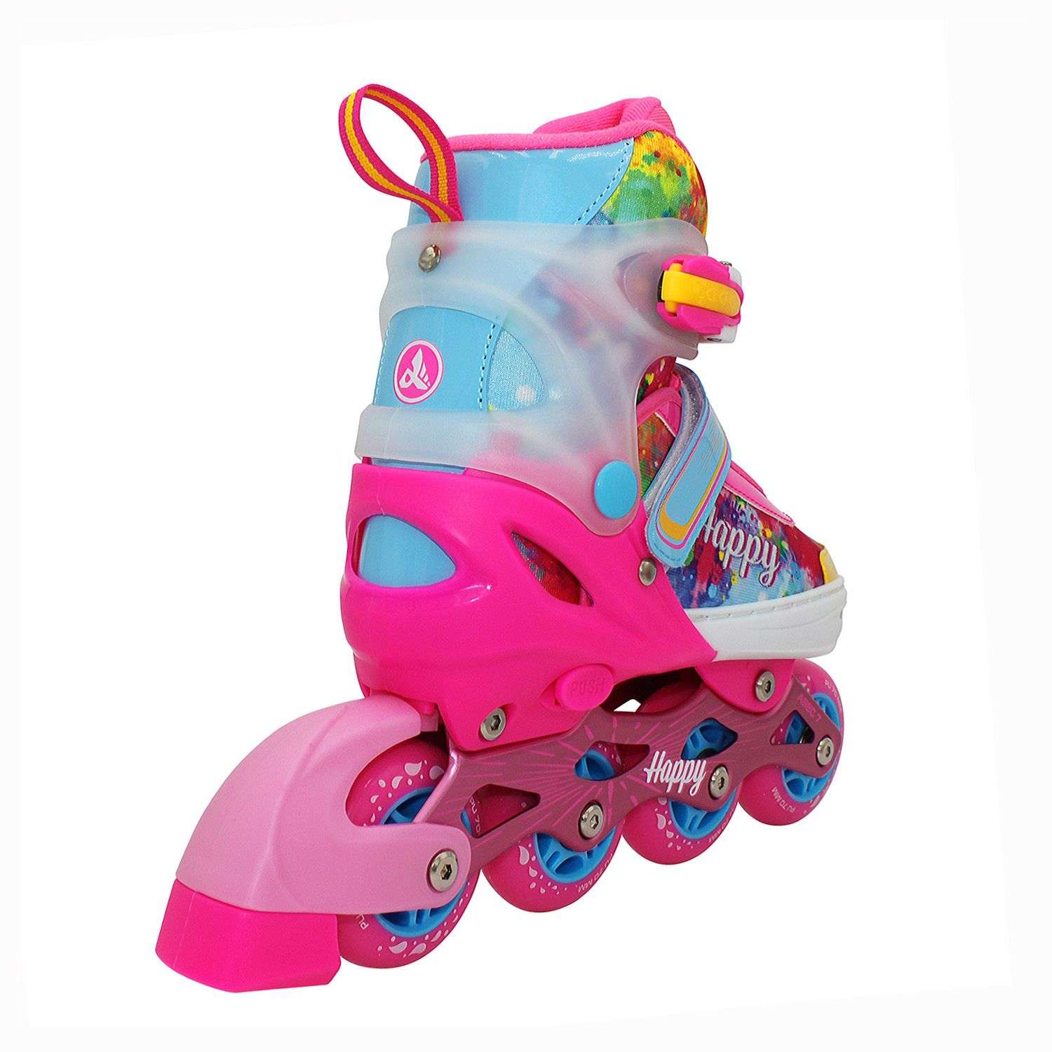 Набор роликовые коньки Sport Collection раздвижные Set Happy Pink шлем и набор защиты в сумке размер M 33-36 - фото 7