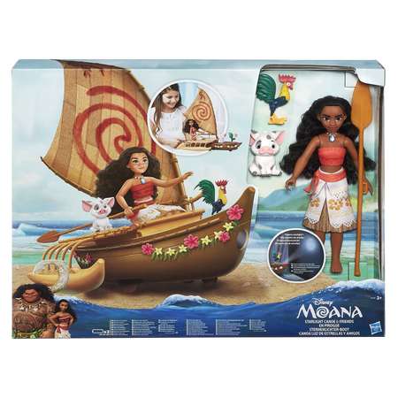 Кукла Princess Моана и лодка