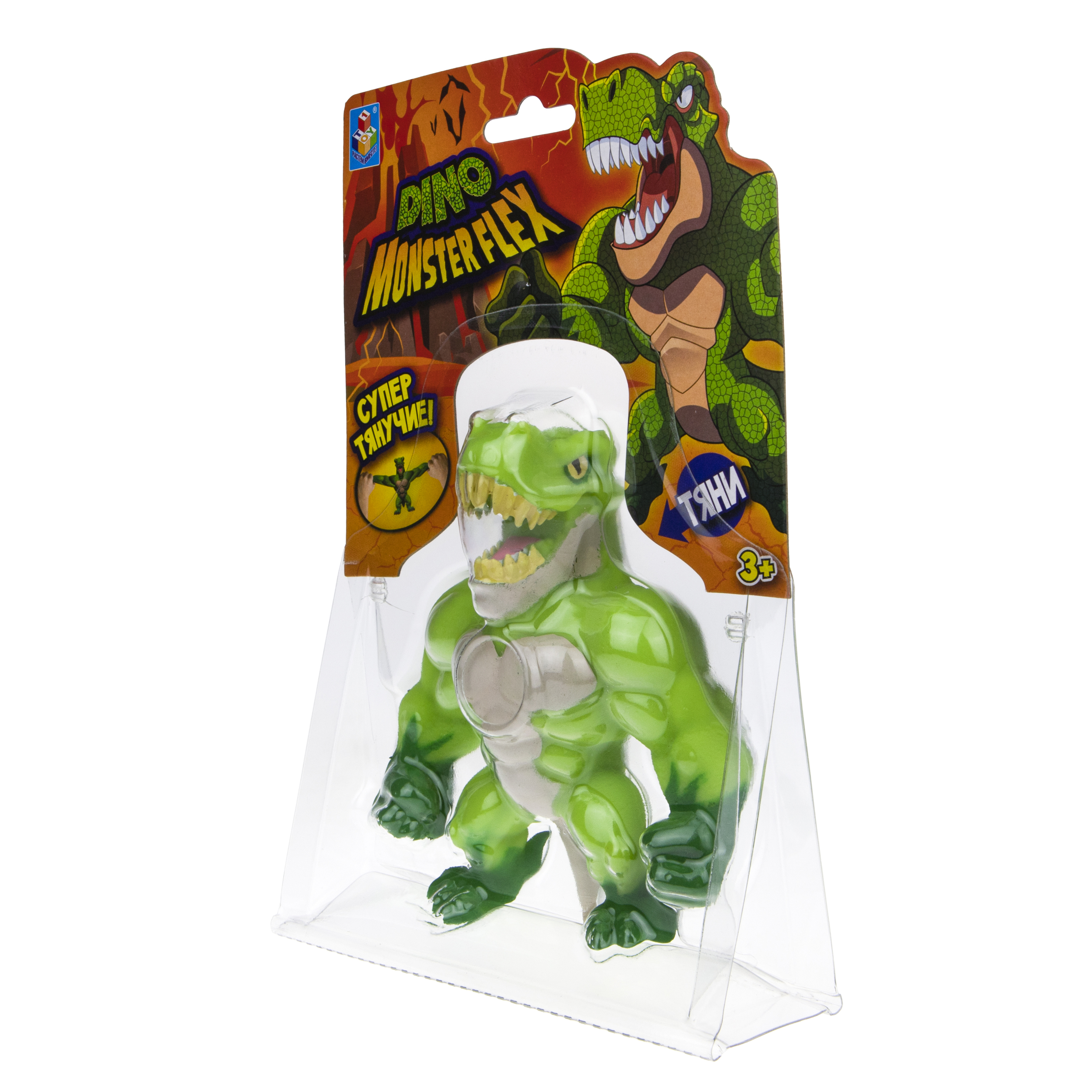 Игрушка-тягун 1Toy Monster Flex Dino Тирекс Т22691-2 - фото 3