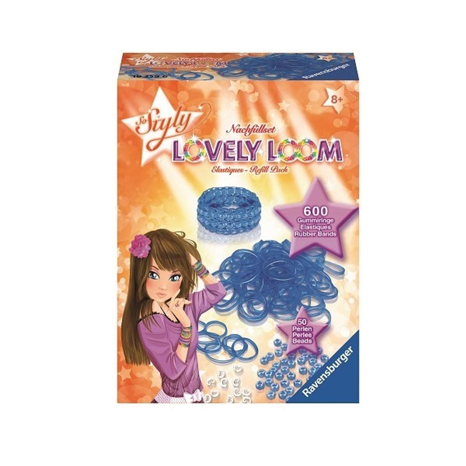 Набор резинок Ravensburger Lovely Loom, синие - фото 1