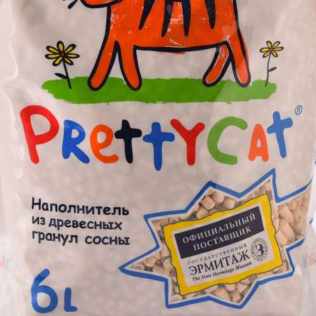 Наполнитель для кошек PrettyCat Wood Granules древесный 2кг