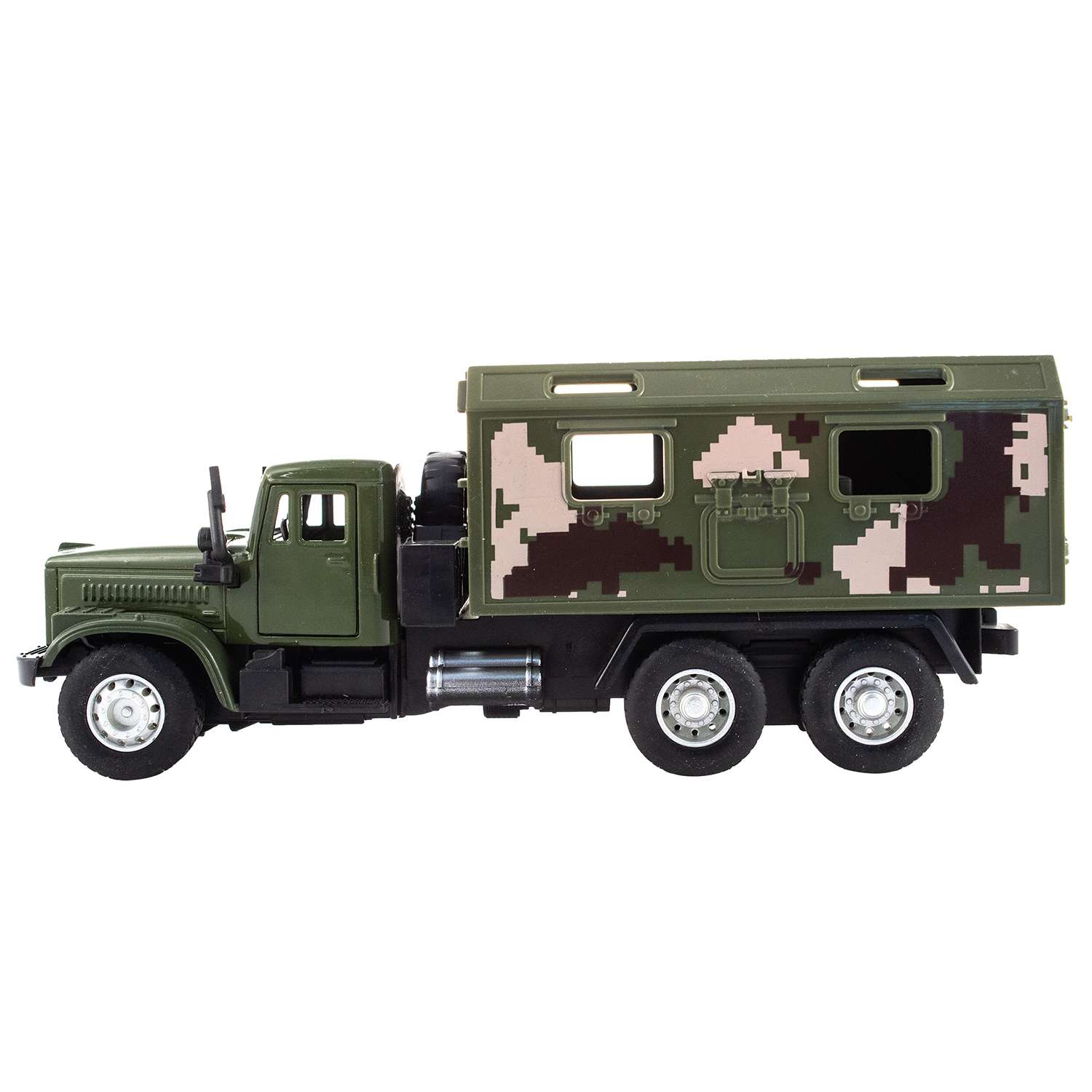 Машинка KiddieDrive Инерционный военный грузовик зеленый 1601713_1 - фото 2