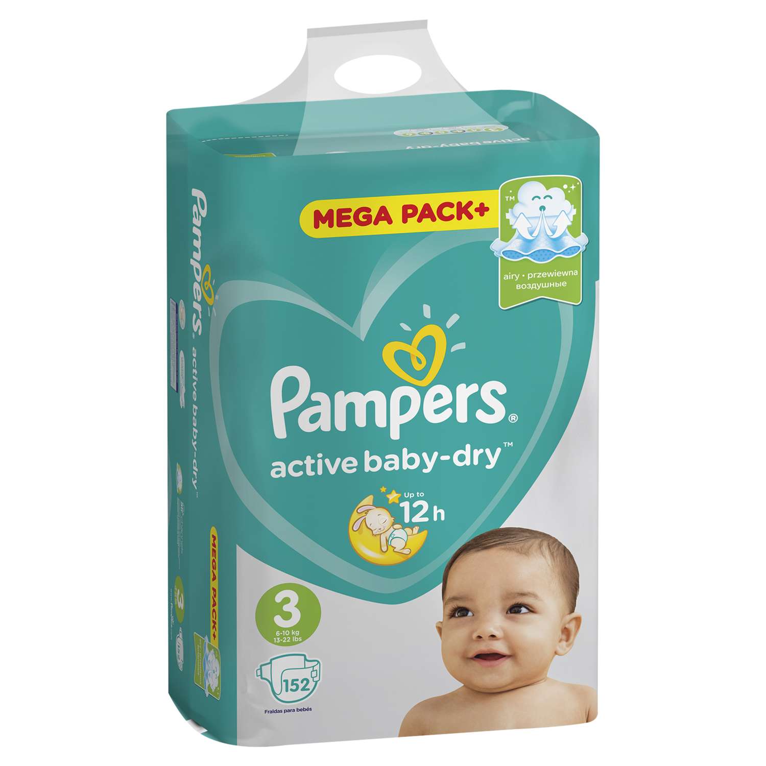 Подгузники Pampers Active Baby-Dry 3 6-10кг 152шт - фото 3