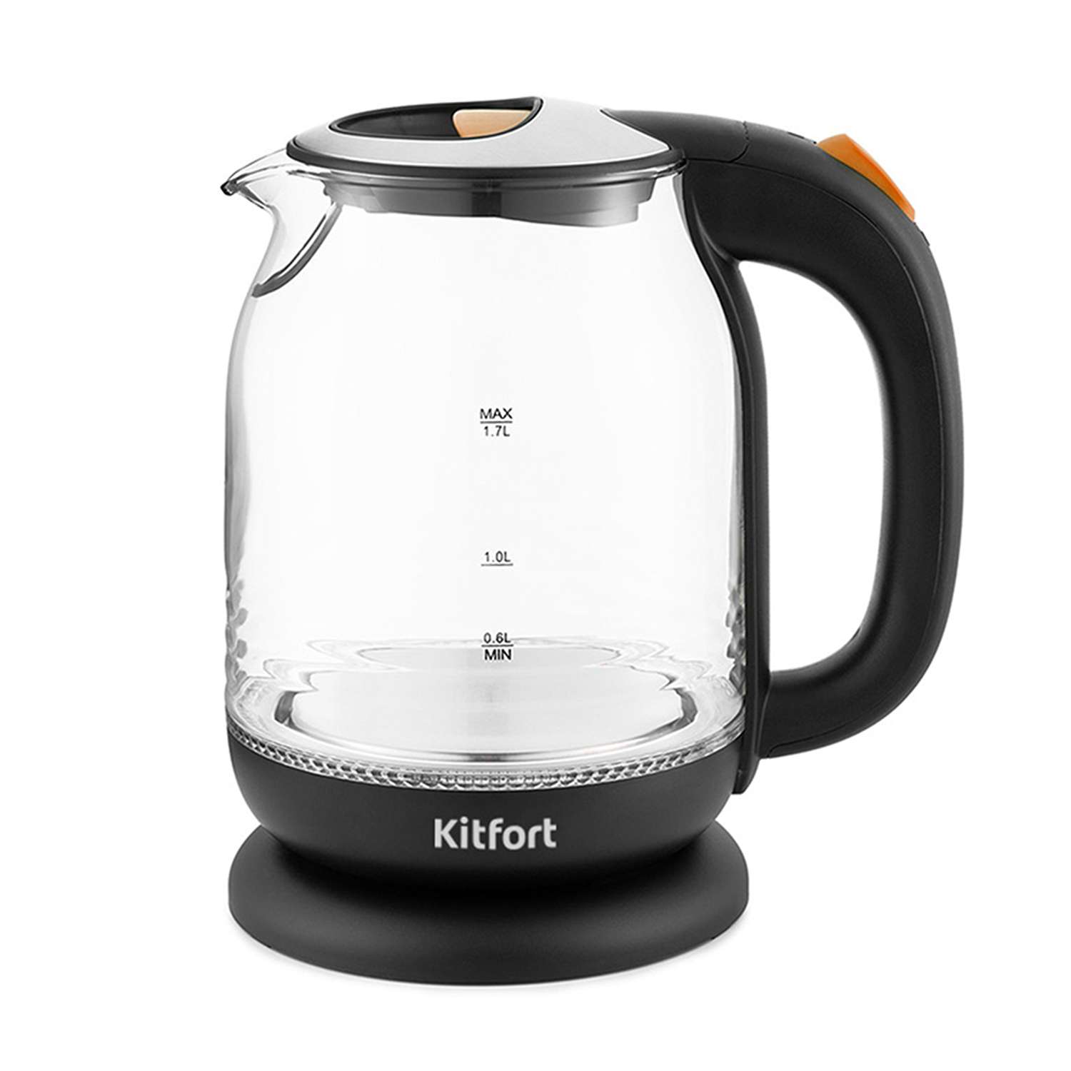 Чайник KITFORT КТ-654-3 оранжевый - фото 2