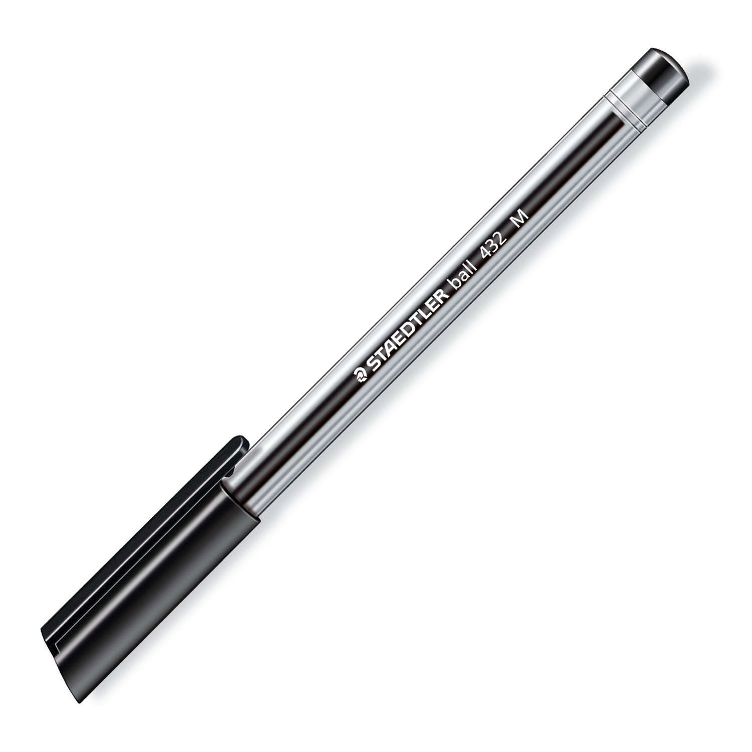 Ручка шариковая Staedtler Stick трехгранная Черная - фото 2
