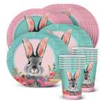 Набор одноразовой посуды ND PLAY Кролик стаканы тарелки 18 см тарелки 23 см по 12 шт