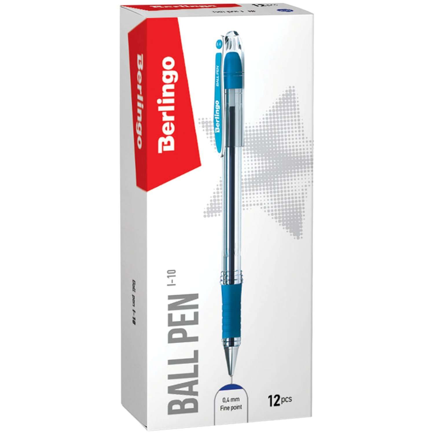 Ручка шариковая BERLINGO I-10 0.4мм Синяя CBp_40012 - фото 2