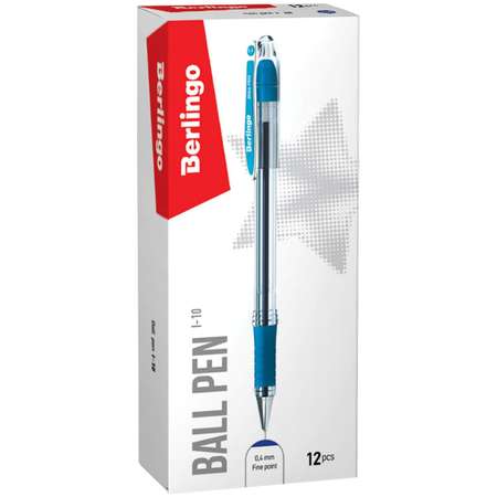Ручка шариковая BERLINGO I-10 0.4мм Синяя CBp_40012