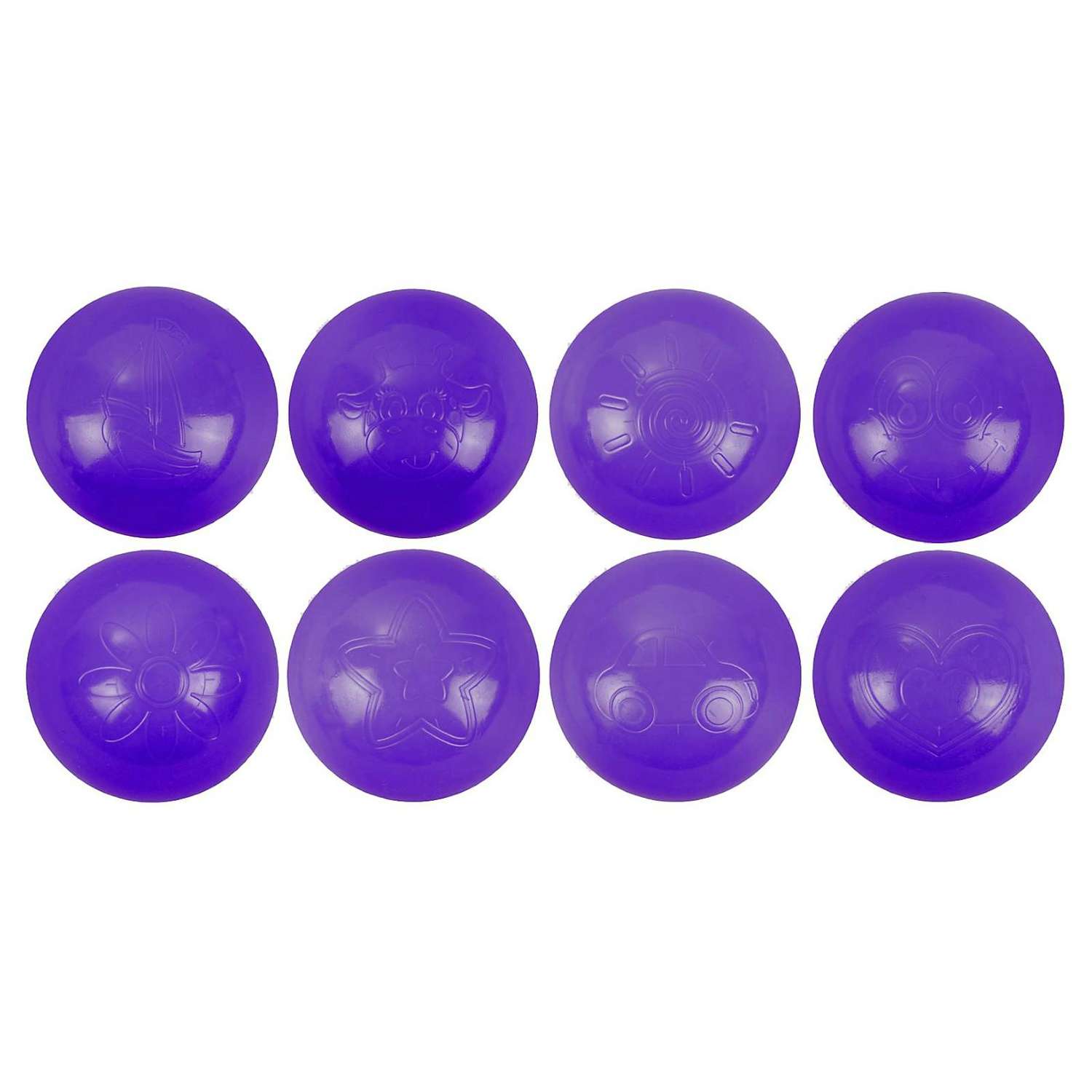 Шарики для сухого бассейна Соломон 500 шт цвет фиолетовый - фото 3
