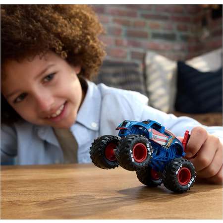 Монстр-трак Monster Jam Marvel Captain America 1:64 синий