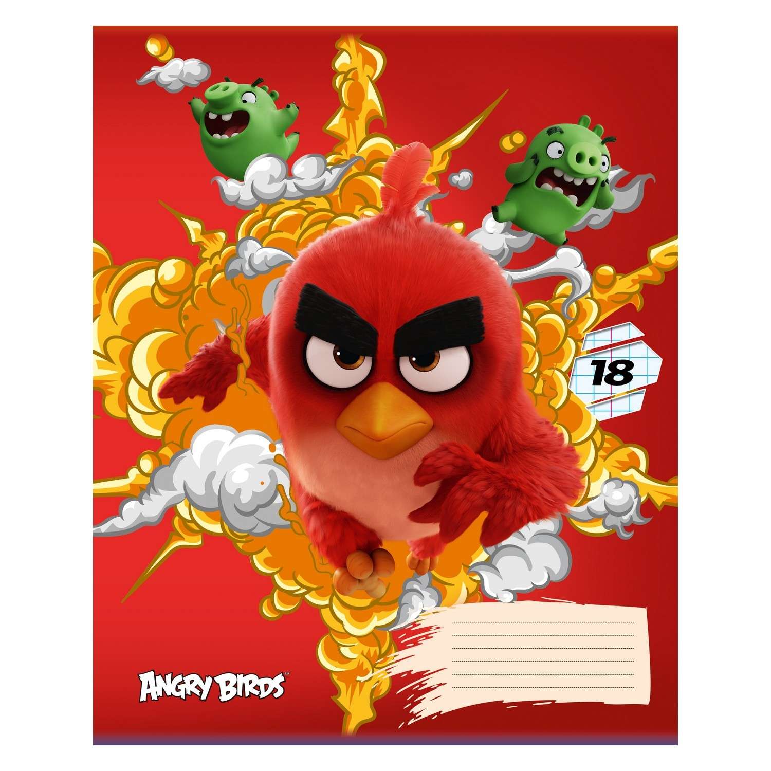 Тетрадь Академия Холдинг Angry Birds 18л клетка - фото 1