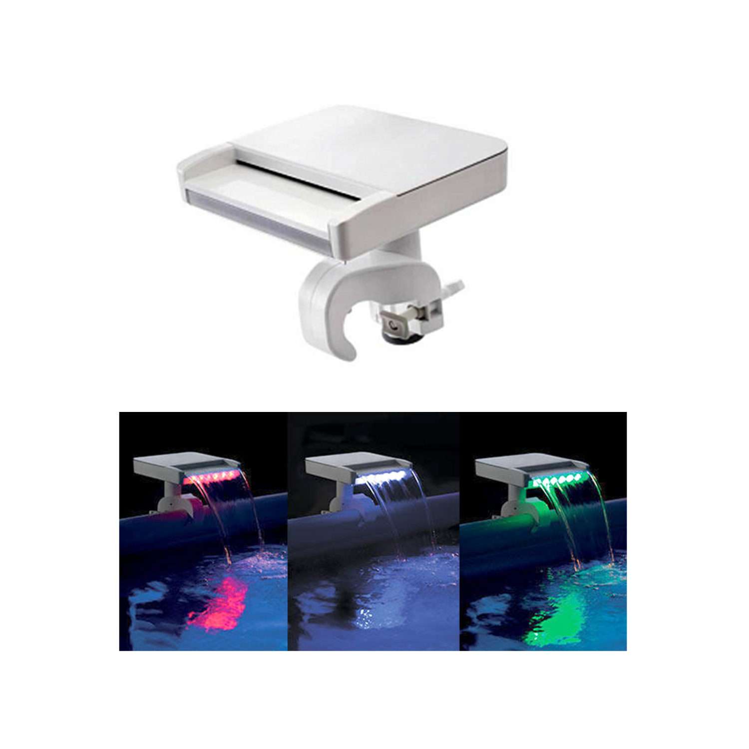Аксессуар для бассейна INTEX система-водопад со светодиодной подсветкой 3 цвета - фото 2